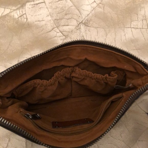 Leather Wristlet in a Peruvian Painting Floral Pattern (by Patricia Nash) - Picture 6 of 9